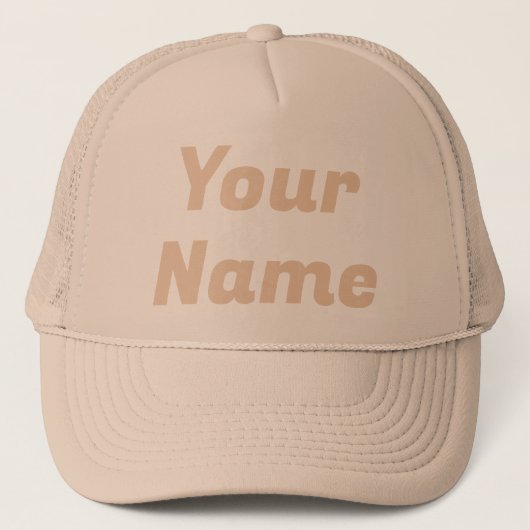 Khaki trucker pet (Voorkant)