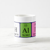 Khalid tasse de nom de table périodique (Centre)