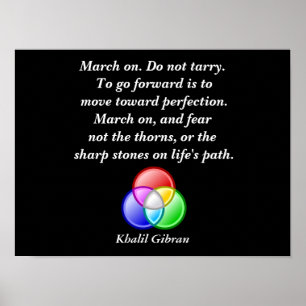 Khalil Gibran citaat - kunstprint Poster