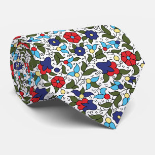 Khalil Hebron Keramiek Falastini Henna Print Stropdas