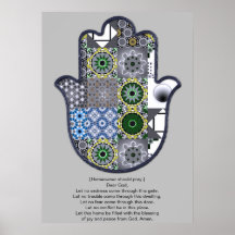 Khamsa Hand Poster Design 2 Eigenaar