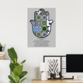 Khamsa Hand Poster Design 2 Renter Upscale (Bureau à domicile)