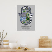 Khamsa Hand Poster Ontwerp 2 Eigenaar Luxe (Keuken)