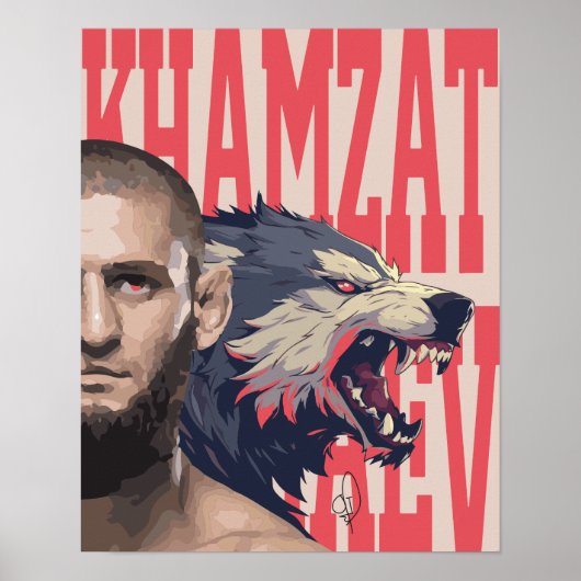 Khamzat Borz Chimaev Poster (Devant)