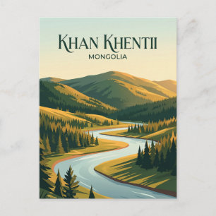 Khan Khentii Strict Beschermd Gebied Mongolië Briefkaart