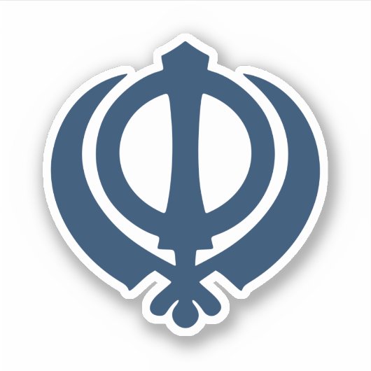 Khanda-symbool (Sikh) Sticker (Voorkant)