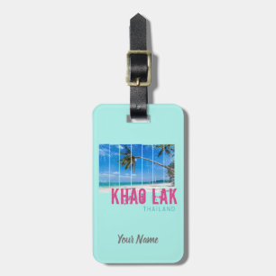 Khao Lak Phang-Nga Thailand Beach Souvenir Bagagelabel