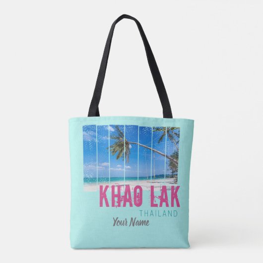 Khao Lak Phang-Nga Thailand  Beach Souvenir Draagtas (Achterkant)