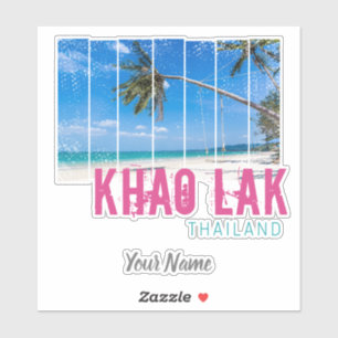 Khao Lak Phang-Nga Thailand Beach Souvenir Sticker