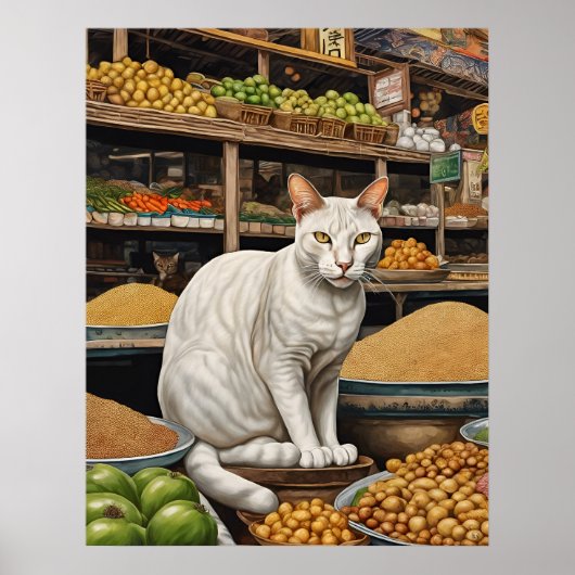Khao Manee Cat - Kunstdruk Poster (Voorkant)
