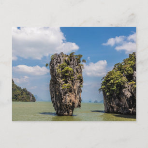 Khao Phing Kan rock Island Phuket in Thailand gift Feestdagenkaart