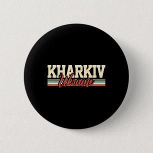 Kharkiv Oekraïne Reis Souvenir Retro Cadeau Ronde Button 5,7 Cm