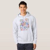 Kharkiv Ukraine City Map Hoodie (Voorkant volledig)