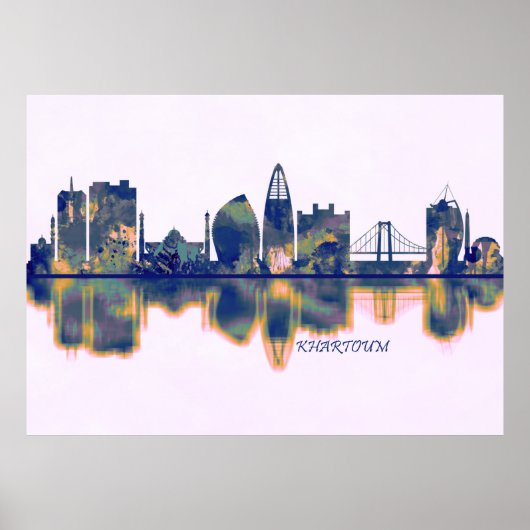 Khartoum Skyline Poster (Voorkant)