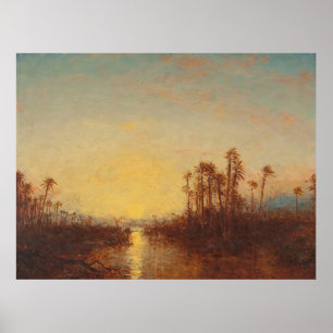 Khartoum, Zonsondergang – Félix Ziem Poster