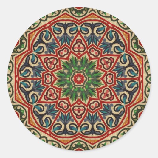 khayameya ronde sticker (Voorkant)