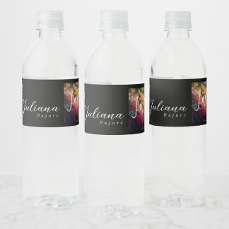 Khem Collection Waterfles Label Set | Aangepast 8" Etiket