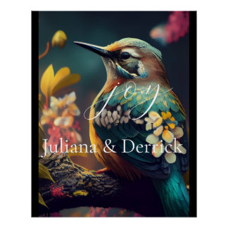 Khem Hummingbird Glanzend Poster 20 x 25 Perfect Poster