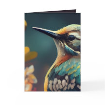 Khem Hummingbird Trouwkaart | 5×7 Bloemstuk B