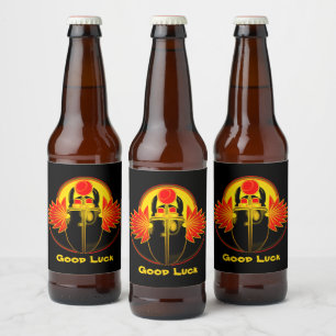Kherpi God van de Rising Sun, de sjaalkever. Bier Etiket