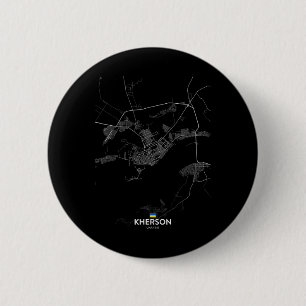 Kherson Oekraine Stad Kaart Reis Souvenir Thuissta Ronde Button 5,7 Cm