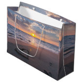Khic Beach Sunset Heart in zand Groot Cadeauzakje (Voorkant Gekanteld)