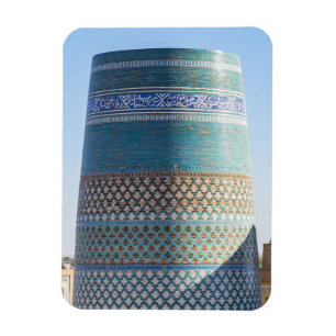 Khiva, Oezbekistan - onafgewerkt Kalta minor Minar Magneet