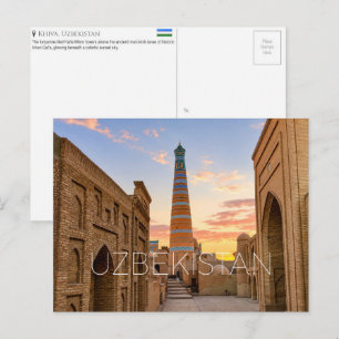 Khiva, Ouzbékistan Carte Postale de Voyage