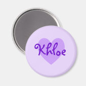 Khloe in Paars Magneet (Voorkant / Achterkant)