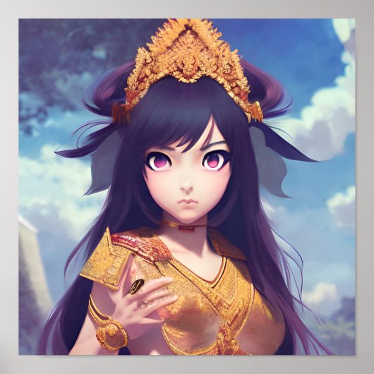 Khmer Apsara Poster 5 (Voorkant)