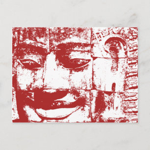 Khmer Stone Face ... Bayon Temple, Cambodja Briefkaart