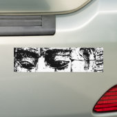 Khmer Stone Face ... Bayon Temple, Cambodja Bumpersticker (Op auto)