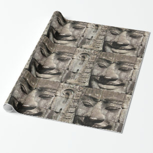 Khmer Stone Face ... Bayon Temple, Cambodja Cadeaupapier