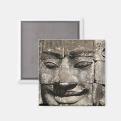 Khmer Stone Face ... Bayon Temple, Cambodja Magneet (Voorkant / Achterkant)