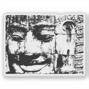 Khmer Stone Face ... Bayon Temple, Cambodja Sticker