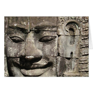 Khmer Stone Face ... Bayon Temple, Cambodjaanse Ka