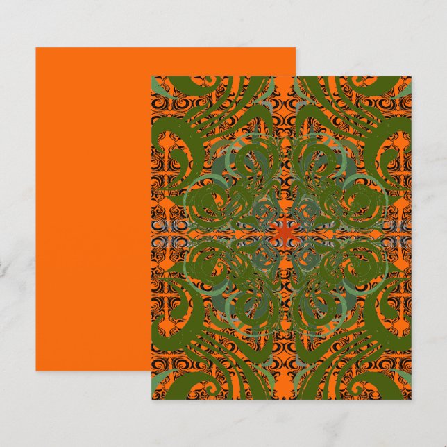 Khokhloma Exotique patroon (Voorkant / Achterkant)