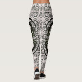Khokhloma Muted Seaweed Pattern Leggings (Achterkant)