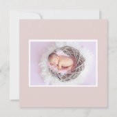 Khole Kardashian Inspiré Rose Faire-part de naissa (Dos)