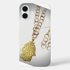 KHOMSA GOLD iPhone 16 PLUS HOESJE