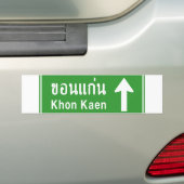 Khon Kaen Ahead ⚠ Thai Highway Traffic Sign ⚠ Bumpersticker (Op auto)