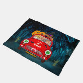 Khow-hondrijdende auto-ondiepe halloween deurmat (Schuin)