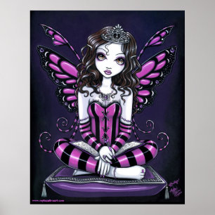 "Khristyn" Roze prinses Fairy Art Poster