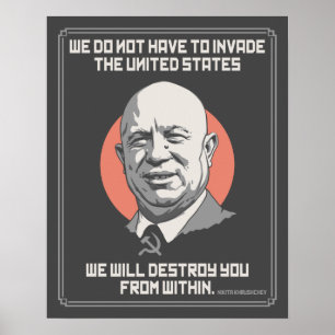 Khrushchev van binnen poster