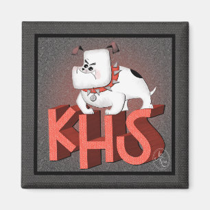 KHS Bulldog Magnet Magneet