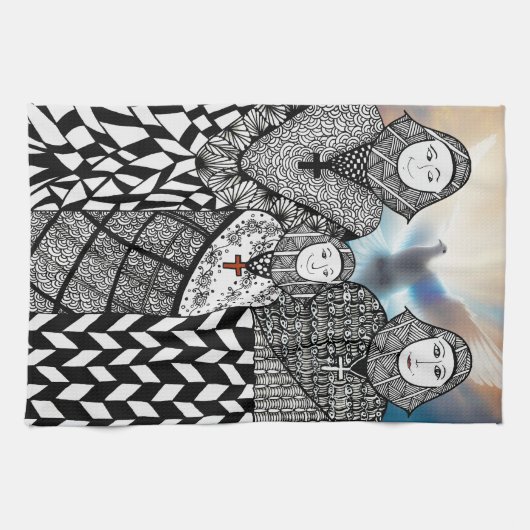 KHS Catholic Nuns Kitchen Towel Theedoek (Horizontaal)