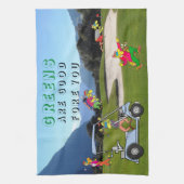 KHS Golf greens zijn goed voor je keukenhanddoeken (Verticaal)