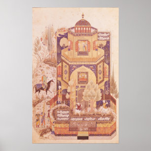 Khusrau voor het Paleis van Shirin Poster