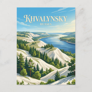 Khvalynsky Nationaal Park Rusland Briefkaart