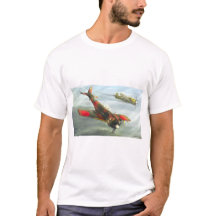 Ki-43 Oscar vliegtuig T-shirt